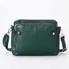 Crossbody Leather Shoulder Bag and Clutch - 5 Colors