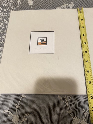 Ken Swanson 2er Set Linolschnitt Drucke "Schraube" & "Nagel" signiert nummeriert mattiert 8x10 - Bild 9 von 11
