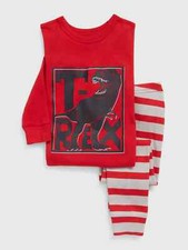 NWT Baby Gap Toddler Boys Pajamas T-Rex dino dinosaur striped u pick size