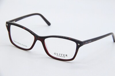 NEW OLIVER EYEWEAR 4101 C4 TRANSPARENT BURGUNDY EYEGLASSES AUTHENTIC 52-15