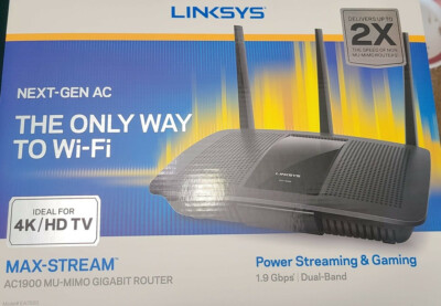 Linksys EA7500 v2 4K Max-Stream AC1900 MU-MIMO Gigabit 1300 Mbps 2 Lower 48 ONLY