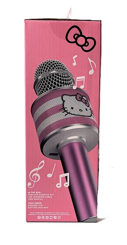 Hello Kitty Bluetooth Micrófono Karaoke Altavoz Inalámbrico USB Carga Rosa Nuevo en Caja - Imagen 3 de 5