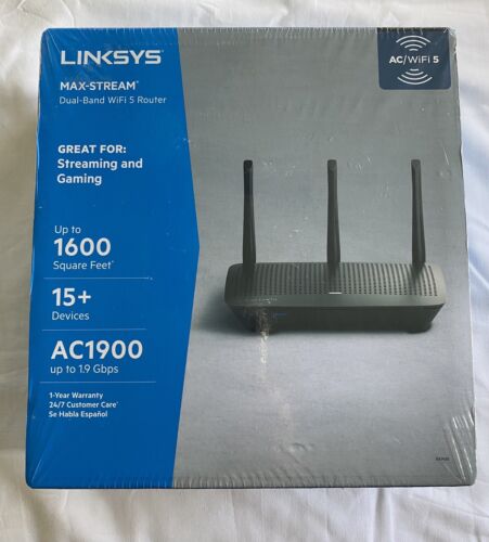 NEW Linksys AC1900 (EA7430)-WiFi 5 Wireless Router Max-Stream Dual-Band - Picture 1 of 4