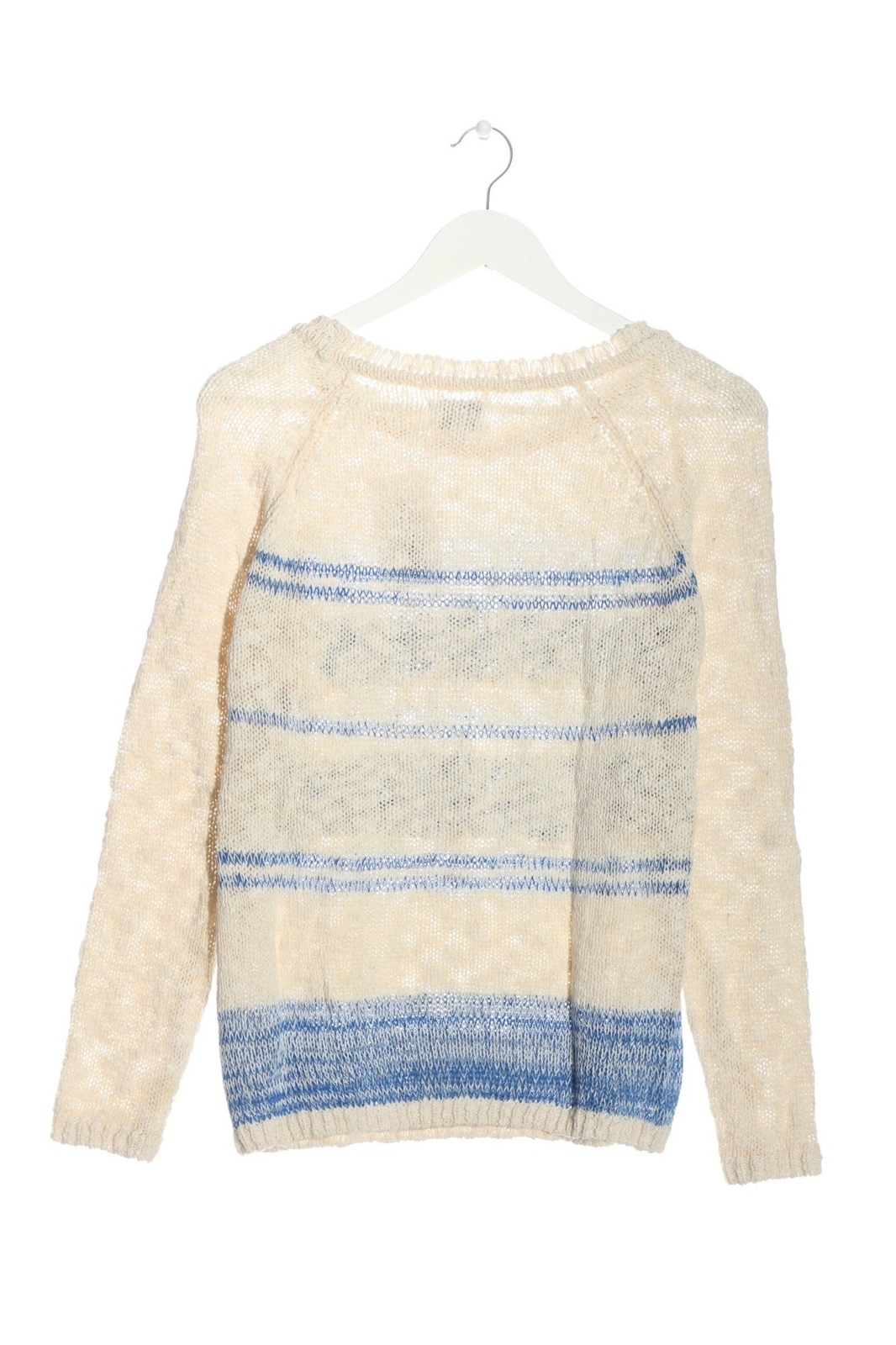 Pull Femme Calida En Maille Fine - Laine Et Soie Crème, Col Roulé, Taille 34 - Occasion Très Bon état