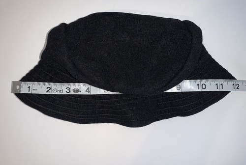 PARKHURST Hat Womens Medium Bucket Slouch Black Wool Made Canada Bucket Warm - Picture 9 of 9