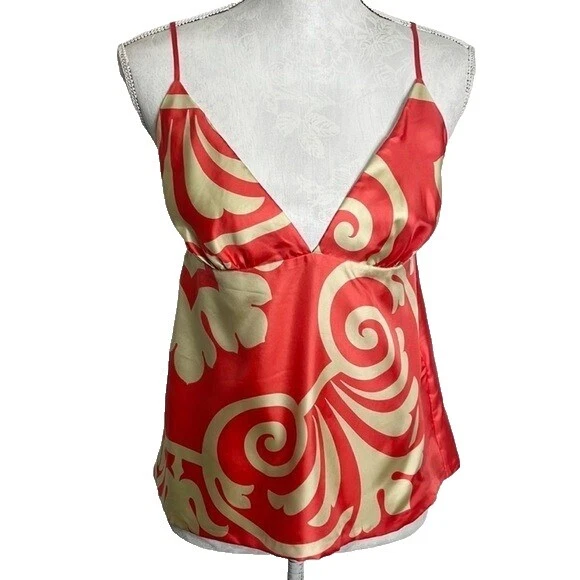 Silk Geometric Tops for Women