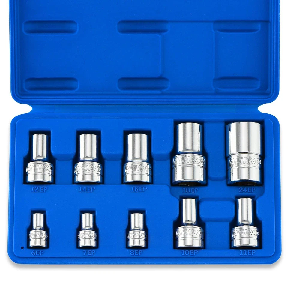 Best External E Torx Plus Socket Set Industrial European Auto Star BMW Porsche - Image 4 of 4