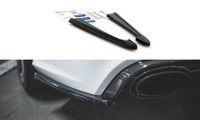 Cup Diffusor AnsäTze Schwarz FüR Audi RS6 4G C7 Heckansatz Flaps Splitter ABS V2