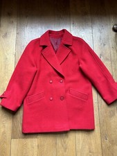 Murray Brothers - Scottish Woollens Pure New Wool - Red Coat - Size 16 - Hawick