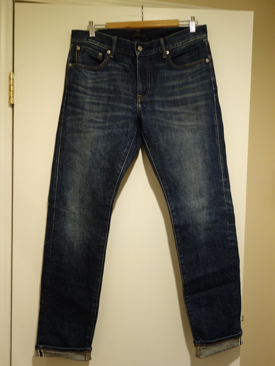 UNIQLO KAIHARA SELVEDGE DENIM JEANS, LOW RISE, SLIM, STRAIGHT