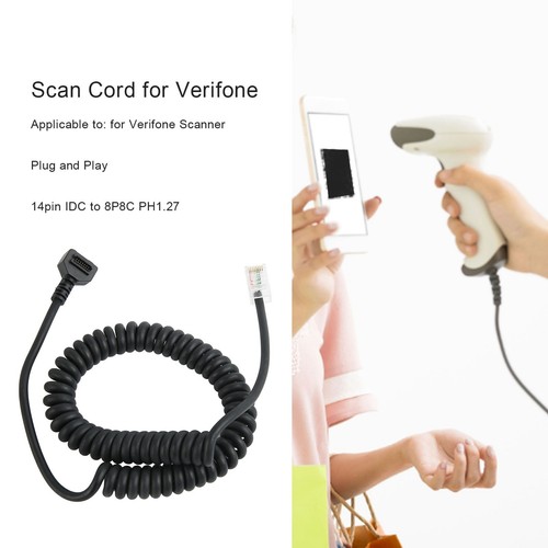 New Scan Cable PVC 14pin IDC To 8P8C PH1.27 Spring 6.6ft Working Length Scanner