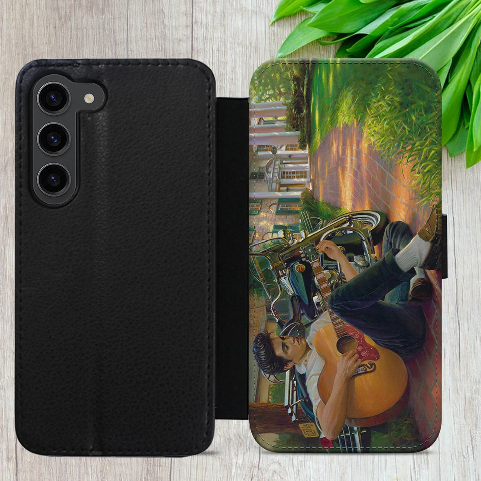 ELVIS PRESLEY FLIP FOR IPHONE SAMSUNG HUAWEI ART GIFT WALLET PHONE CASE COVER - Image 4 of 4