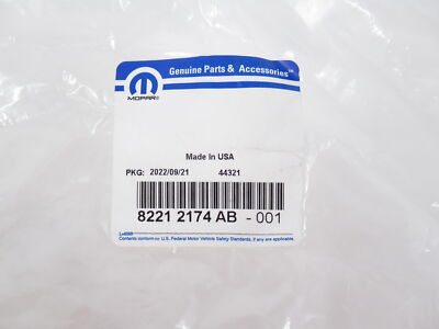 Genuine OEM Mopar Dodge 82212174AB 3rd Row All Weather Floor Mat 2011-22 Durango