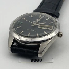 PROJECT TO FIX RADO GREEN HORSE ROUND THICK LUGS DATE EU SHIP SS MENS WATCH 9868