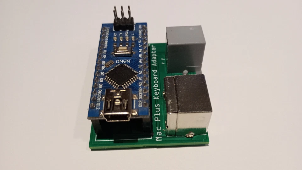 Apple Macintosh Mac 128K 512K Plus Adattatore Tastiera USB PS2 M0110A M0110 - Immagine 3 di 4