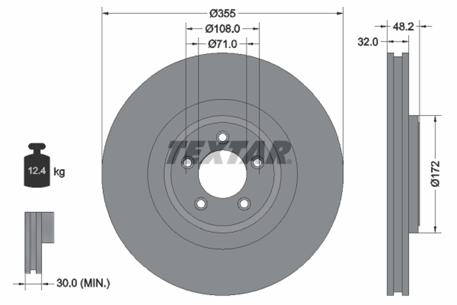 DISQUE DE FREIN JAGUAR P. XF/XJ/XK 3.0-5.0 08- - Picture 1 of 1