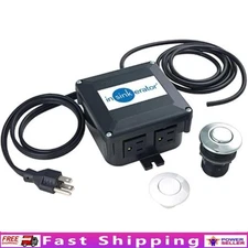 Dual Outlet Sinktop Air Activated Switch Garbage Disposal Hot Water System New