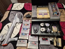 Super Nintendo SNES Game System Console Bundl...