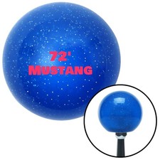 Pink 72 Mustang Blue Metal Flake Shift Knob w...