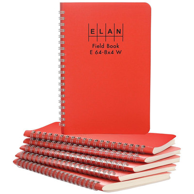 Elan Publishing Company E64-8X4W Wire-O Field Surveying Book 4 X 7 Bright