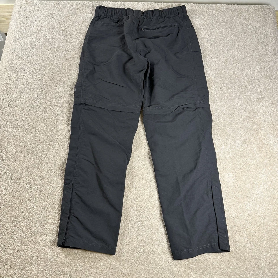 The North Face Convertible Hiking Pants Shorts Mens M BlackZip Off Cargo Outdoor - Image 2 of 4