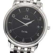 Orologio Uomo Omega De Ville Prestige 4510.50 Data Quadrante Nero Quarzo_945213
