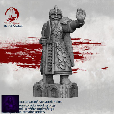 Dwarves Statue | Dark Realms | Tabletop Gelände & Miniaturen Fantasy  MESBG