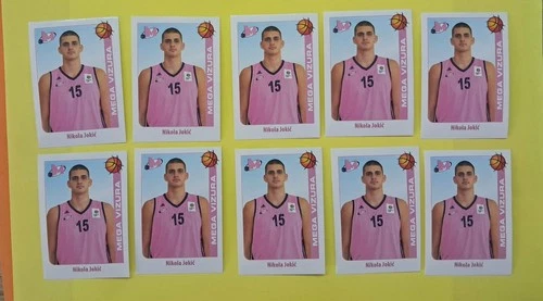 10 stickers Nikola Jokic Denver Nuggets RC ABA 14-15  S.Shop ORIGINALdescription