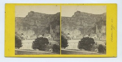 Cheddar Gorge & Cliffs um 1860 Stereoansicht 