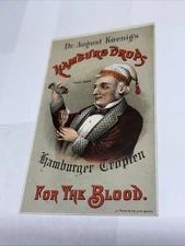 Late 1800s Victorian Trade Card Advertisement Quack Medicine