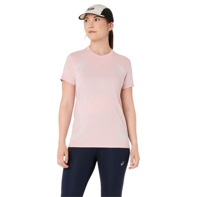 Tshirt Damen, ASICS Road Seamless SS Top, Rosa
