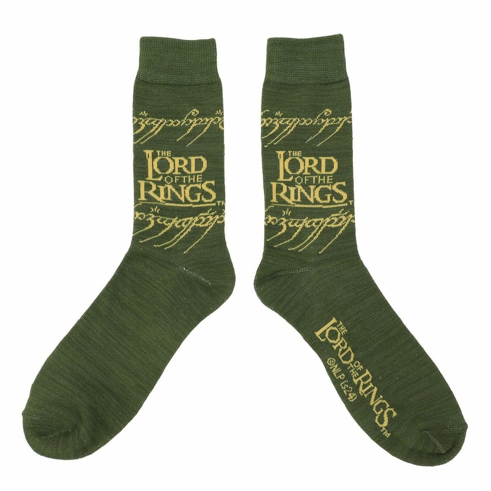 Lord of the Rings Characters Adult Casual Crew Socks, 5-Pair, One Size ...