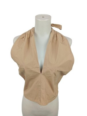 MNG Neckholdertop Damen Top Gr. DE 40 wollweiß Casual-Look
