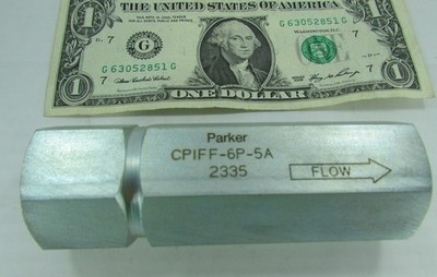 Parker 3/4'' NPSF Female Soft Seat Hydraulic Poppet Check Valve 5000 PSI for NPTF