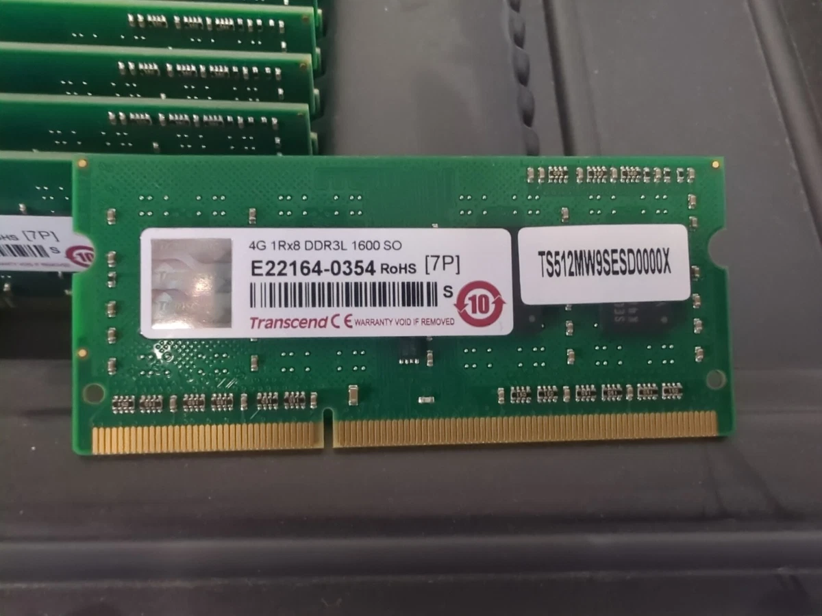 Transcend DDR3 SDRAM 4 GB Capacity per Module Memory (RAM) for