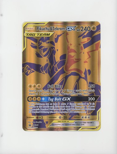 Pikachu & Zekrom GX (Oversized) Pokemon Sun & Moon Black Star Promo #SM248