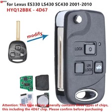 Upgraded For Lexus Es330 Ls430 Sc430 2001-2010 Remote Car Key Fob Hyq12bbk -4d67 Upgraded For Lexus Es330 Ls430 Sc430 2001-2010 Remote Car Key Fob Hyq12bbk -4d67
