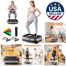 Vibration Plate Exercise Machine with 200 Levels   400lbs Capacity