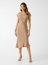 WOMENS GUESS TENCEL MIDI DRESS W6GK50W1950