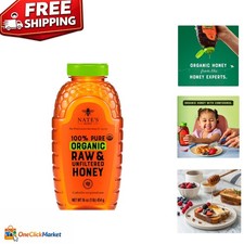 USDA Certified Organic Raw Honey - Nature Nate s 16oz Squeeze Bottle
