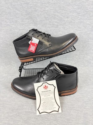 Rieker Dustin 09 Chukka Boots Mens 9 Black Leather Ankle  display picture 1