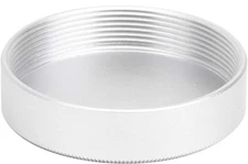 Solid Metal M42 Rear Lens Cap Silver