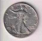 1941-P WALKING LIBERTY HALF-DOLLAR 90% SILVER PHILADELPHIA .50¢ UNITED STATES