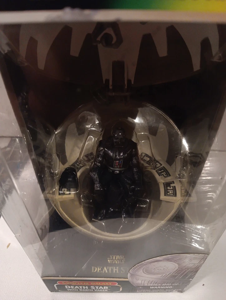 DEATH STAR W/ DARTH VADER star wars action figure NEW power of the force 1998 - Image 2 of 4