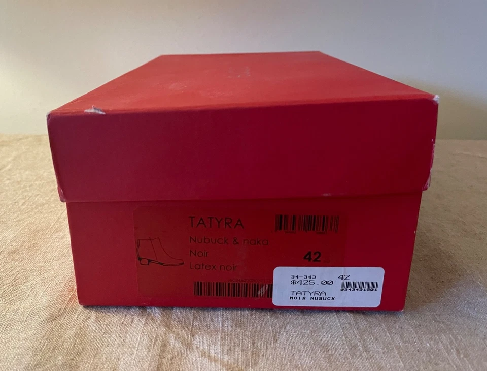 Botines Arche France Tatyra Negro Nubuck Corte Tacón Botas EE. UU. 11 UE 42 Foto 4 de 4