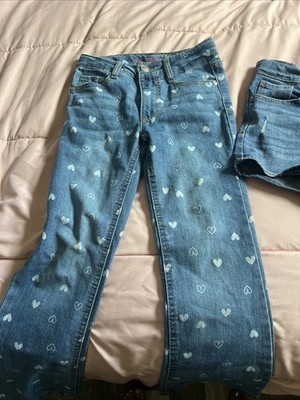 Girls Jeans Size 7 Heart Pants And Levi Shorts For Kids