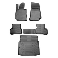 3D Auto Gummimatten & Kofferraumwanne Set für Mercedes E Klasse W212 Umklappbare