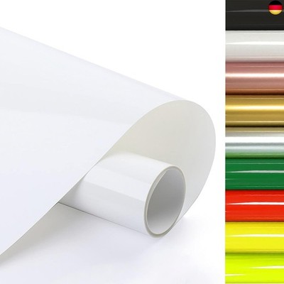 Plotterfolie Textil, 30cm×3m Heat Transfer Vinyl, Textil Bügeltransferfolie, für