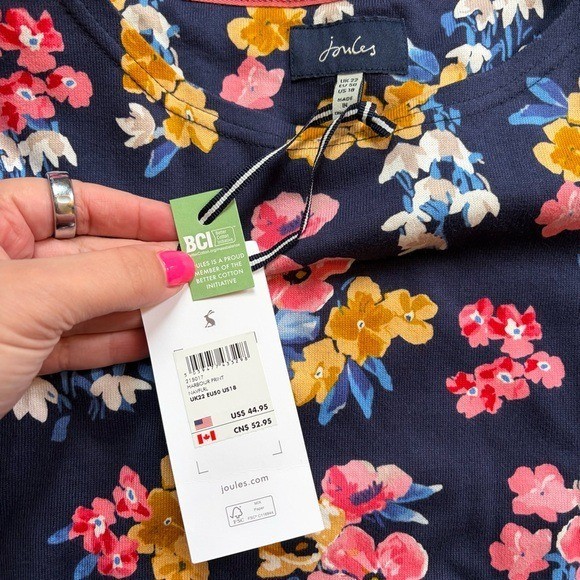 Joules harbour print floral top size 18 image 3