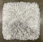 Crate & Barrel Remy Cotton Shag Pillow 12 x 12 Square Pillow Cover — photo 3